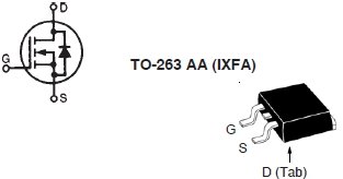 IXFA180N10T2, N-канальный силовой TrenchT2 MOSFET транзистор со встроенным быстрым диодом (HiperFET)